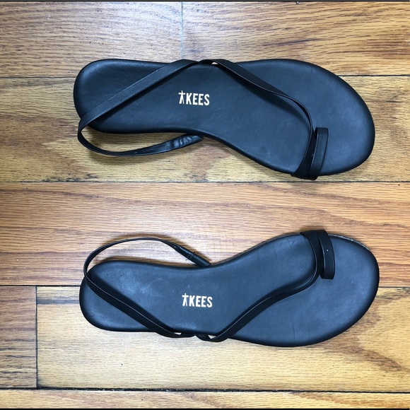 TKEES Shoes - Tkees LC black strappy sandal